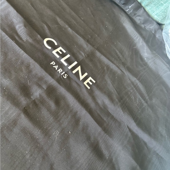 Celine Triomphe logo raffia tote shoulder bag large - Picture 11 of 15